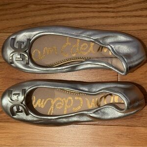 Sam Edelman Silver Ballet Flats - New without tags, never worn